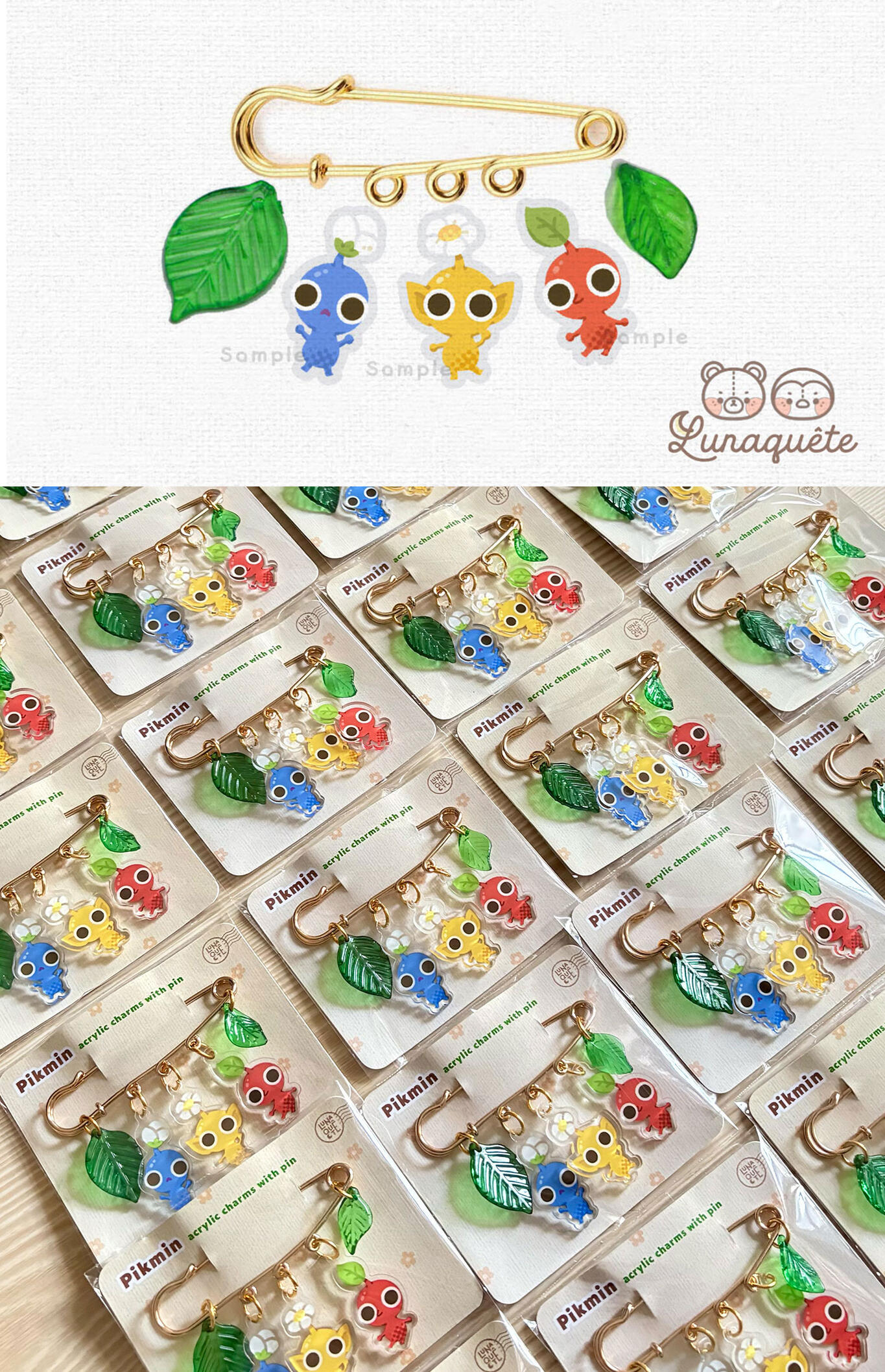 Pikmin Safety Pin IDR 60K